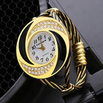 Women Bracelet Watches 2019 New Stylish Gold Dial Creative Clock