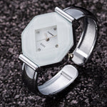 Luxury Silver White Stainless Steel Women's Bracelet