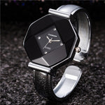 Luxury Silver White Stainless Steel Women's Bracelet