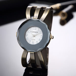 Women Watches Luxury Brand Silver Gold Dial Analog Quartz Clock