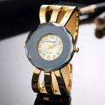 Women Watches Luxury Brand Silver Gold Dial Analog Quartz Clock