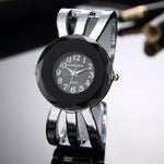 Women Watches Luxury Brand Silver Gold Dial Analog Quartz Clock