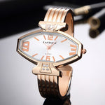 Luxury Women Bracelet Watch 2019 New Stylish Rose Gold Dial Rhinestone