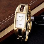 Women Gold Wristwatch 2019 New Stylish Luxury Rectangle Business Ceasuri Quartz