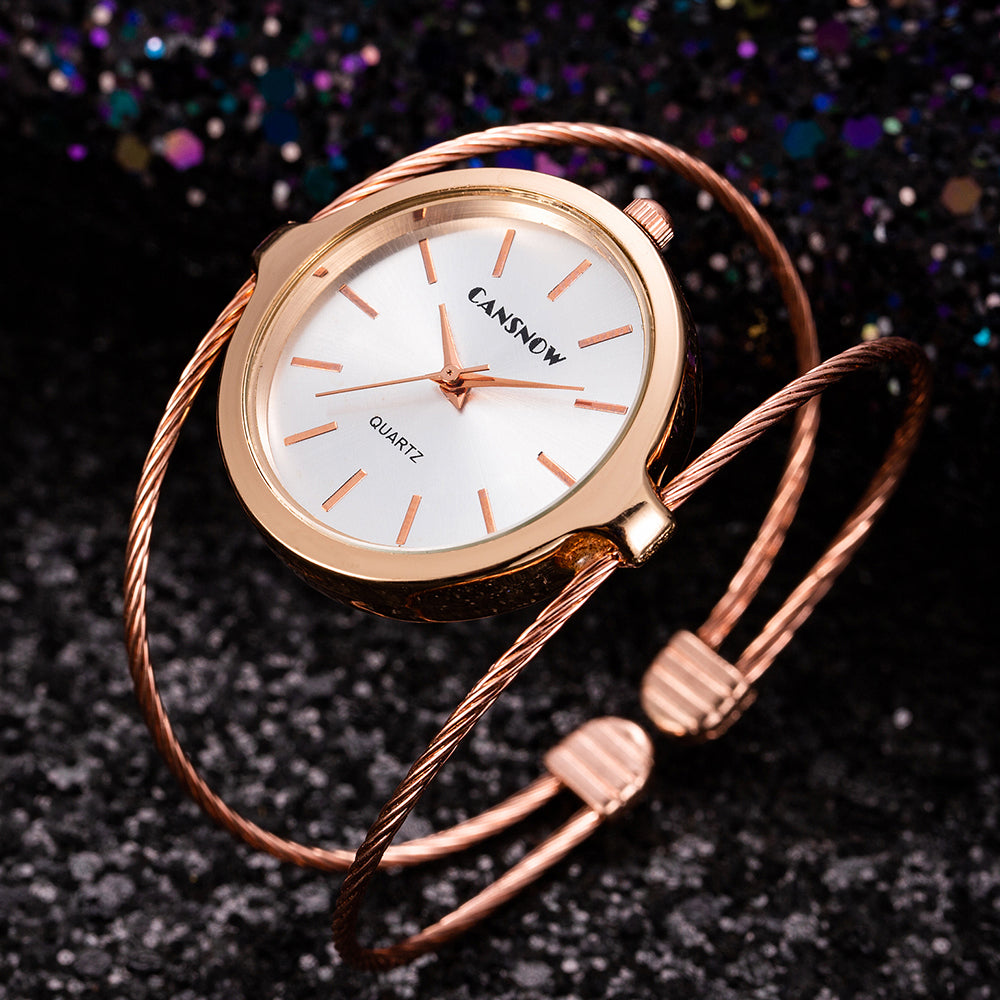 2019 New Stylish Women Fashion Luxury Watch Rose Gold Small And Exquisite Lady Stainless
