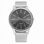 Women Silver Watches 2019 New Stylish Minimalist Quartz Clock Full Steel