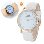 Fashion Simple Geneva Temperature Change Color Women Watch