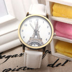 Ladies Watches Eiffel Tower Watch Girls Leather