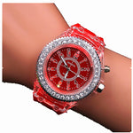 2019 Children Watches Fashion Night Light Girls Pink Silicone Band