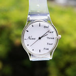 2019 New 3D Dial lovely Transparent silicone kids Watch
