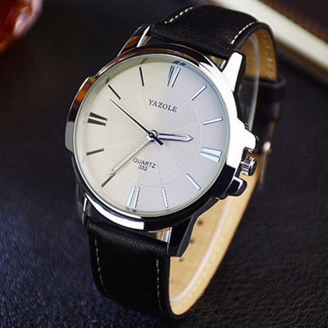 2019 Wristwatch Men Clock Yazole Quartz Watch