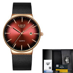 LIGE Fashion Women Watches Ladies Luxury Sport Quartz Dress Watch Ladies Full Steel