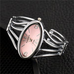 2019 New Stylish Women Bracelet Watch Full Steel Analog Quartz Clock