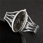 2019 New Stylish Women Bracelet Watch Full Steel Analog Quartz Clock