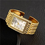 Women Rose Gold Bangle Bracelet Watch 2019 New Luxury Ladies Rectangle Dress